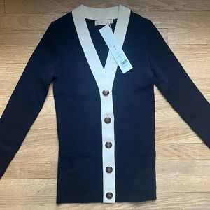 Ribbed Merino Wool Cardigan